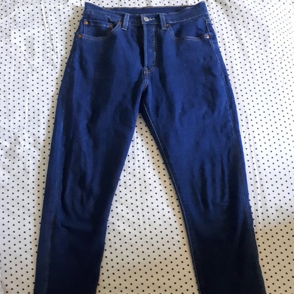 Levi's 501 Skinny Jeans Dark Wash Size 27 - Picture 2 of 7